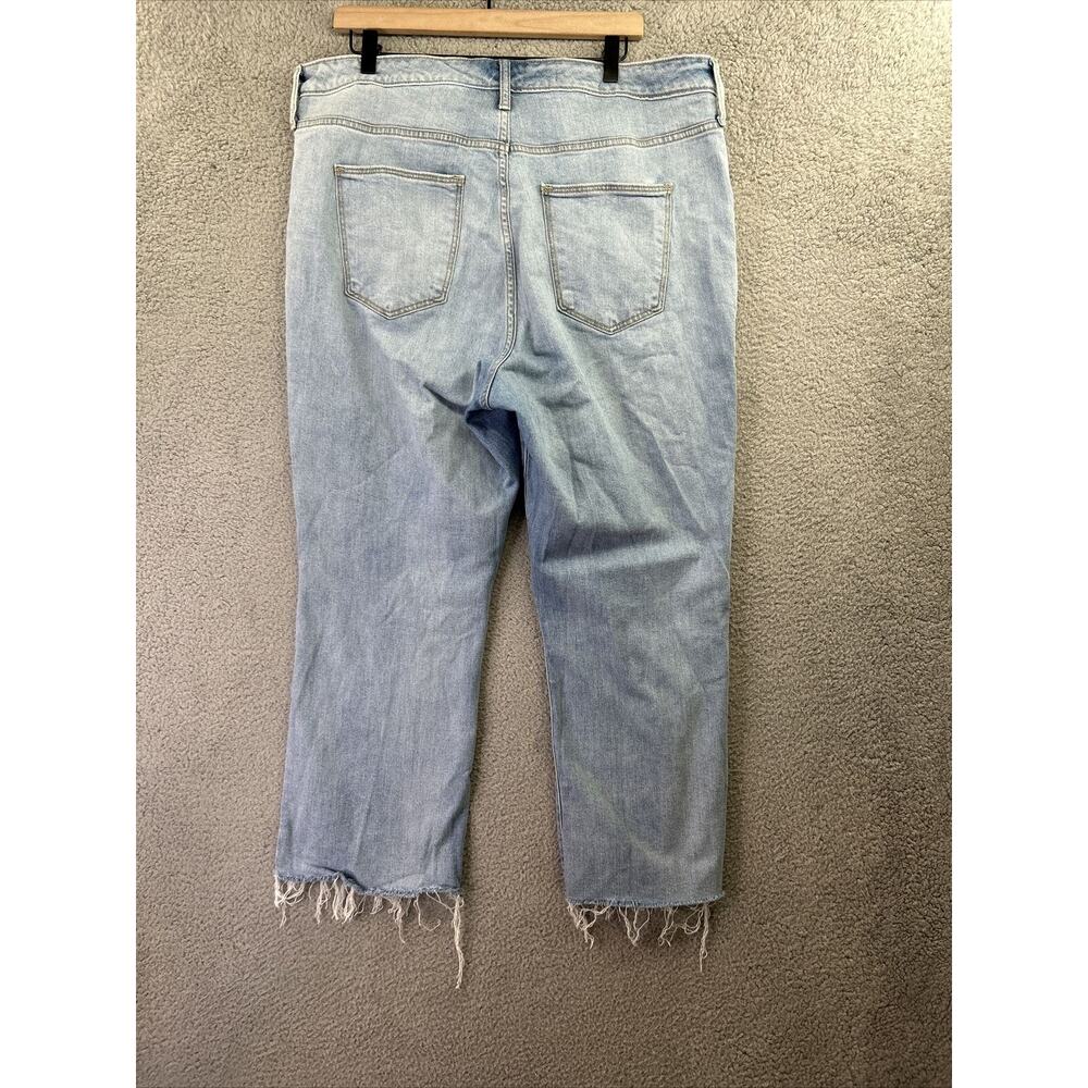 UNIVERSAL THREAD Jeans Womens 17 R Ankle Bootcut Light Wash Grunge Boho Frayed - Picture 7 of 12